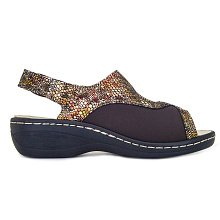 Ортопедические женские босоножки Orthoboom 
20037-01 коричневый питон фото 4