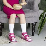 Детские сандалии ORTHOBOOM 27057-01 малиново-розовый фото 7