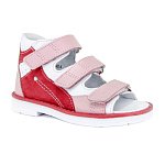 Детские сандалии Orthoboom 25057-07 красный-розовый-белый