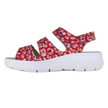 Ортопедические женские босоножки Orthoboom 
20325-14 красный с принтом фото 5