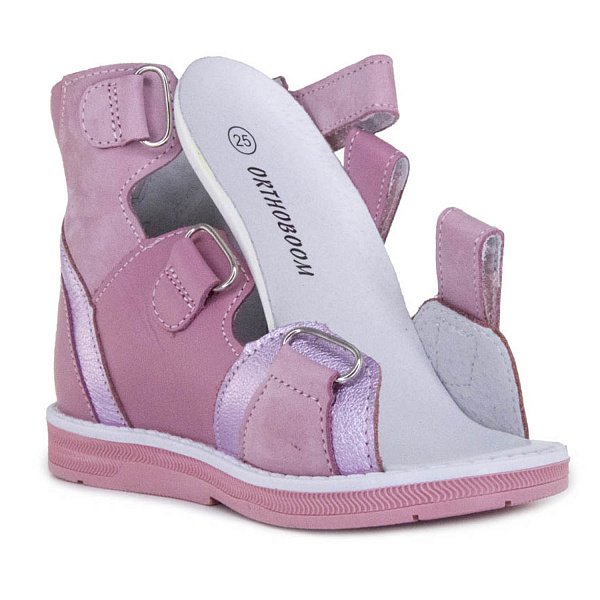 Детские сандалии ORTHOBOOM 71057-15 розово-перламутровый