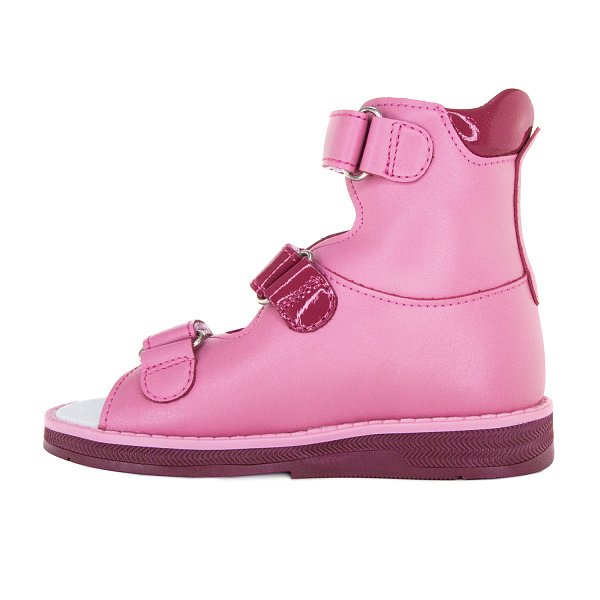Детские сандалии ORTHOBOOM 71597-33 розовый с цветами