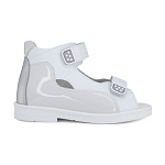 Детские сандалии 47387-13 бело-серый фото 2