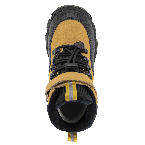 Детские ботинки 81054-01 горчичный с черным