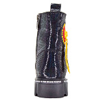 Детские ботинки Orthoboom 82125-30 мерцающий черно-фиолетовый фото 4