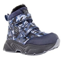 Детские ботинки Orthoboom 88123-42 сине-стальной 
камуфляж фото 1