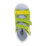 Детские сандалии ORTHOBOOM 27057-01 ярко-зеленый с лимонным фото 4