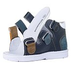 Детские сандалии ORTHOBOOM 27057-01 темно-изумрудный с каштановым фото 5