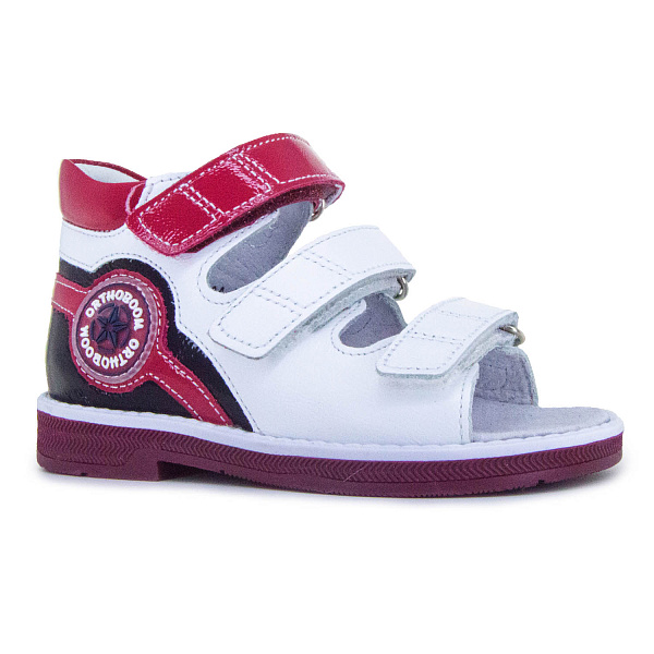 Детские сандалии Orthoboom 43397-5 белый с фуксией фото 1