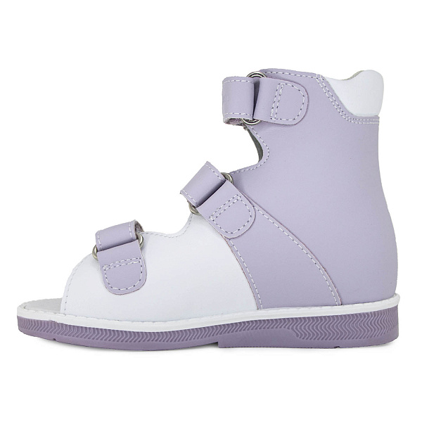 Детские ботинки летние Orthoboom 71597-33 сиренево-белый