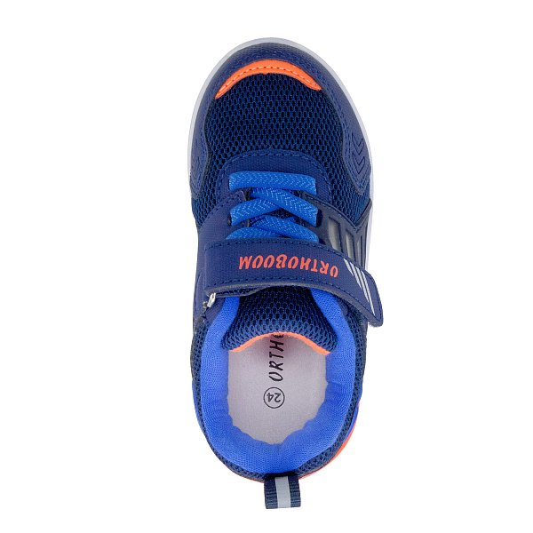 Детские кроссовки ORTHOBOOM 30225-10 синий с оранжевым