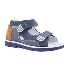 Детские сандалии Orthoboom 47387-13 темно-серый 
с коричневым фото 1