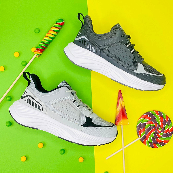 Кроссовки Orthoboom 37223-03 стальной с черным