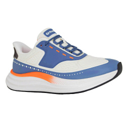 Кроссовки 37245-11 бежево-синий с оранжевым фото 1