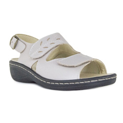 Женские босоножки Orthoboom 20037-01 серый металлик фото 1