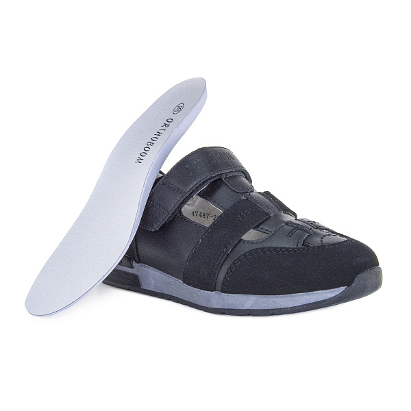 Детские полуботинки Orthoboom 47487-25 черный