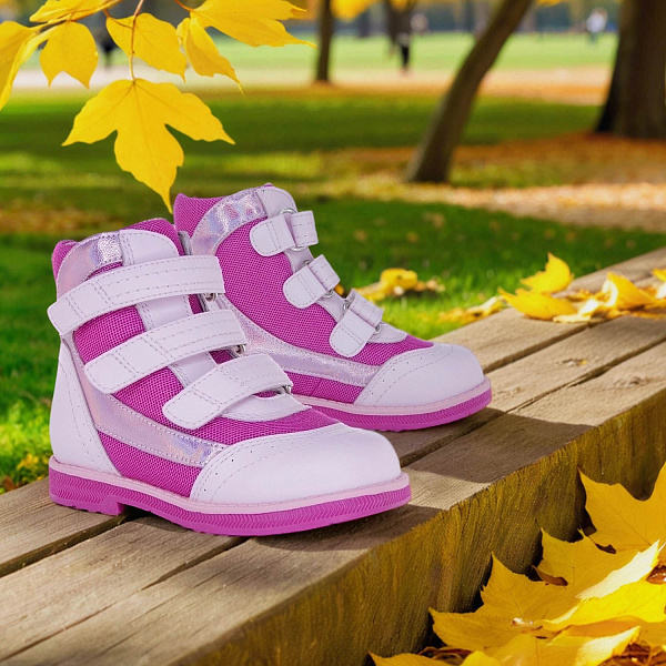 Детские ботинки Orthoboom 81147-16 нежно-розовый с фуксией