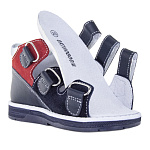 Детские сандалии Orthoboom 25057-10 темно-синий-красный с белым фото 5