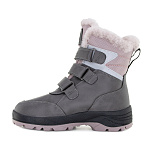 Детские полусапожки 63395-43 стальной с пыльно-лиловым фото 4