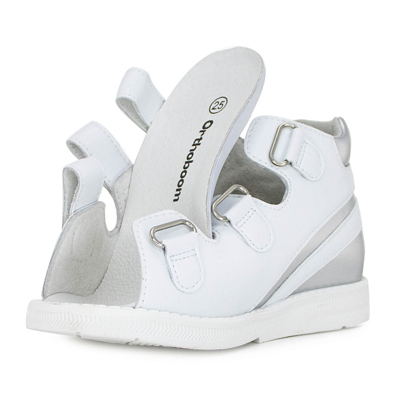Детские сандалии Orthoboom 43397-5 белый с серебром