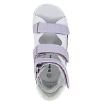 Ортопедические Детские ботинки летние Orthoboom 71597-33 сиренево-белый фото 6