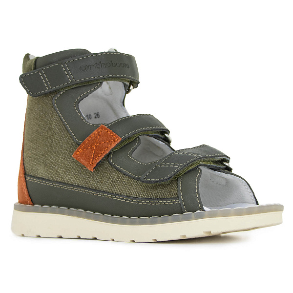Детские антиварусные сандалии Orthoboom 71057-10 травяной деним фото 1
