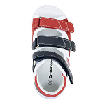 Детские сандалии Orthoboom 27057-10 белый-синий-карминовый фото 7