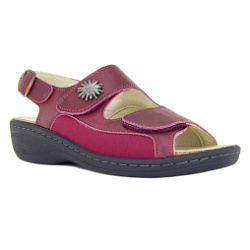 Женские босоножки Orthoboom 20323-01 бордо фото 1