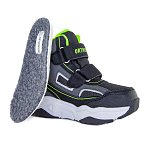 Детские ботинки ORTHOBOOM 80123-04 черный с салатовым фото 6