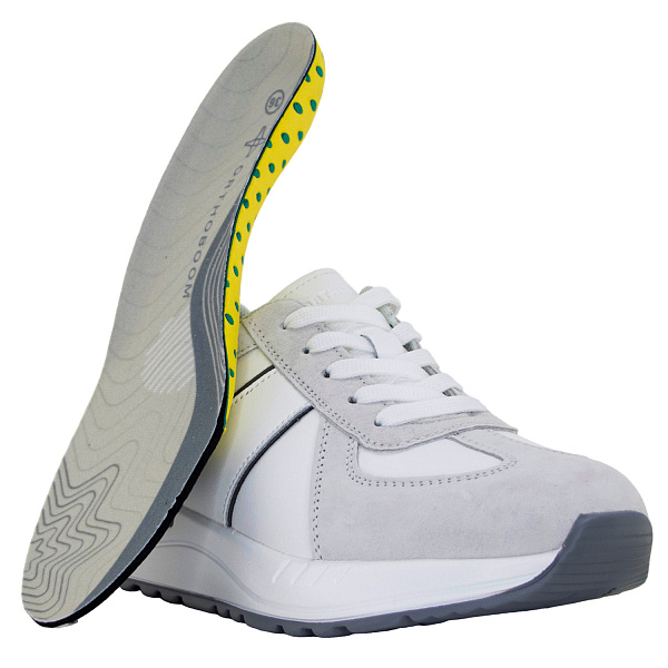 Кроссовки Orthoboom 32247-37 бело-серый
