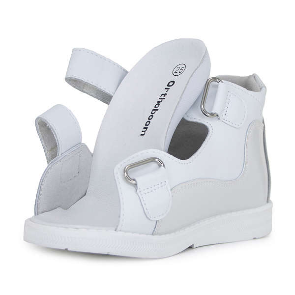 Детские сандалии 47387-13 бело-серый