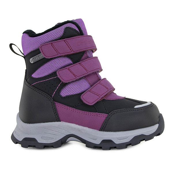 Детские полусапожки Orthoboom 67055-02 виноградный с черным