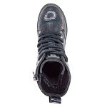 Детские ботинки ORTHOBOOM 82125-30 мерцающий черно-фиолетовый фото 6