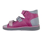 Детские сандалии ORTHOBOOM 25057-04 малиново-розовый с серым фото 2