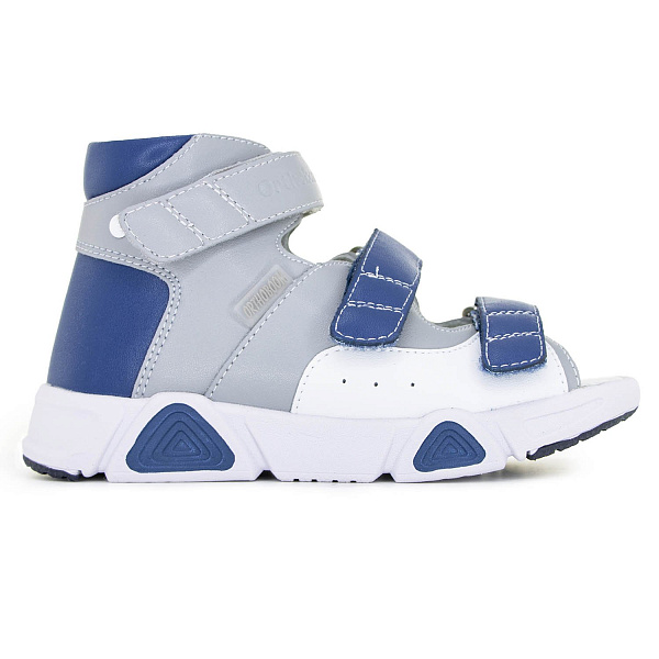 Детские сандалии Orthoboom 27057-10 платиново-сапфировый