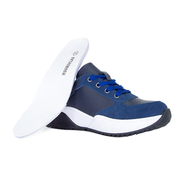 Детские кроссовки Orthoboom 37057-01 темно-синий с синим