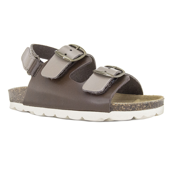 Детские биркенштоки Orthoboom 20325-11 хаки с коричневым фото 1