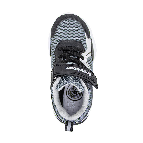 Детские кроссовки Orthoboom 33223-26 черно-серый