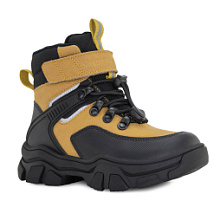 Ортопедические детские ботинки 81054-01 горчичный 
с черным фото 1