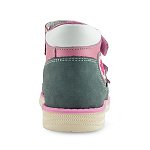 Детские сандалии ORTHOBOOM 25057-10 розовый с серым фото 3