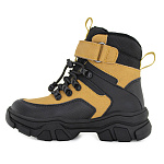 Детские ботинки 81054-01 горчичный с черным фото 4