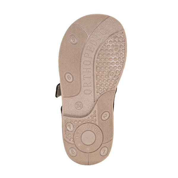 Детские сандалии Orthoboom 25057-10 темно-коричневый-бежевый