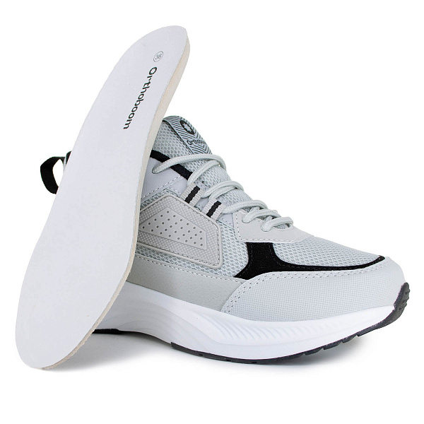 Кроссовки Orthoboom 37223-03 стальной с черным