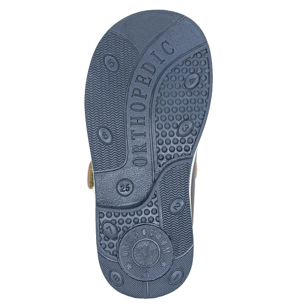 Детские сандалии Orthoboom 71597-33 темно-синий с коричневым