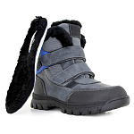 Детские полусапожки Orthoboom 67054-03 сланцево-серый с ультрамарином фото 5