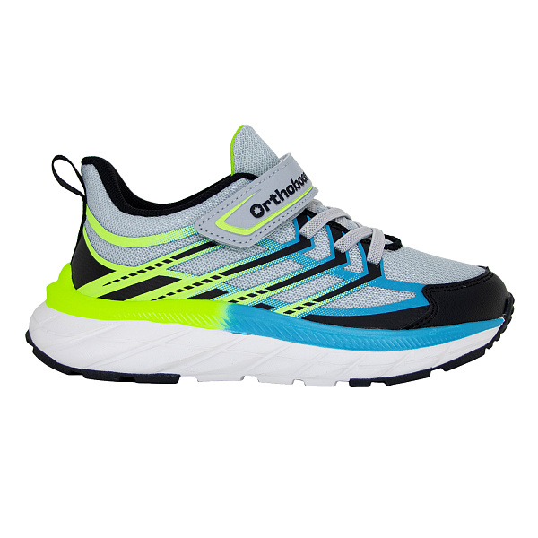 Детские кроссовки Orthoboom 30245-12 серо-черный с лаймом