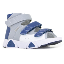 Ортопедические детские сандалии Orthoboom 
27057-10 платиново-сапфировый фото 1