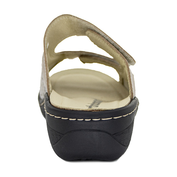 Женские сабо Orthoboom 20037-02 бежевый с принтом