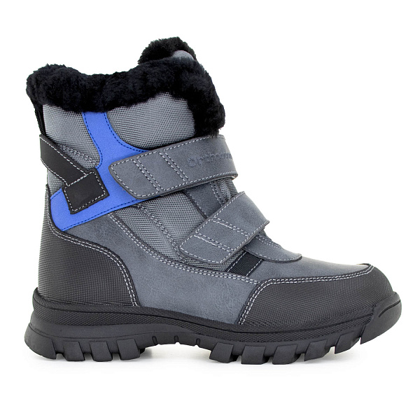 Детские полусапожки Orthoboom 67054-03 сланцево-серый с ультрамарином