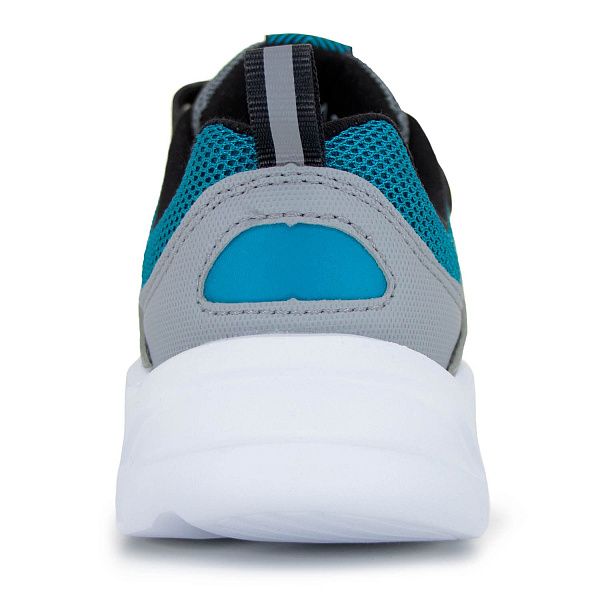 Детские кроссовки Orthoboom 32223-21 черно-серый с бирюзой с легкой подошвой Аэро